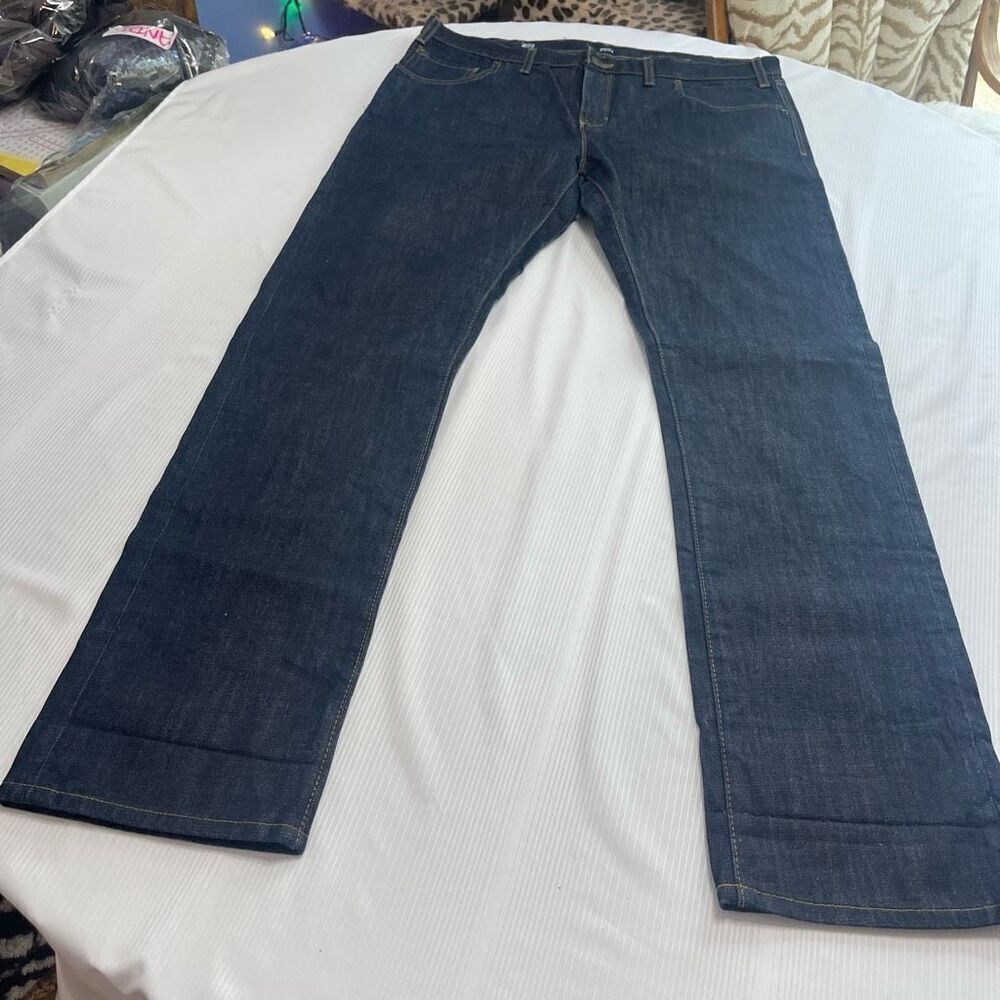 Crooks & Castles Men’s Dark Blue Banger Fit Denim Jeans Size 38 X 34